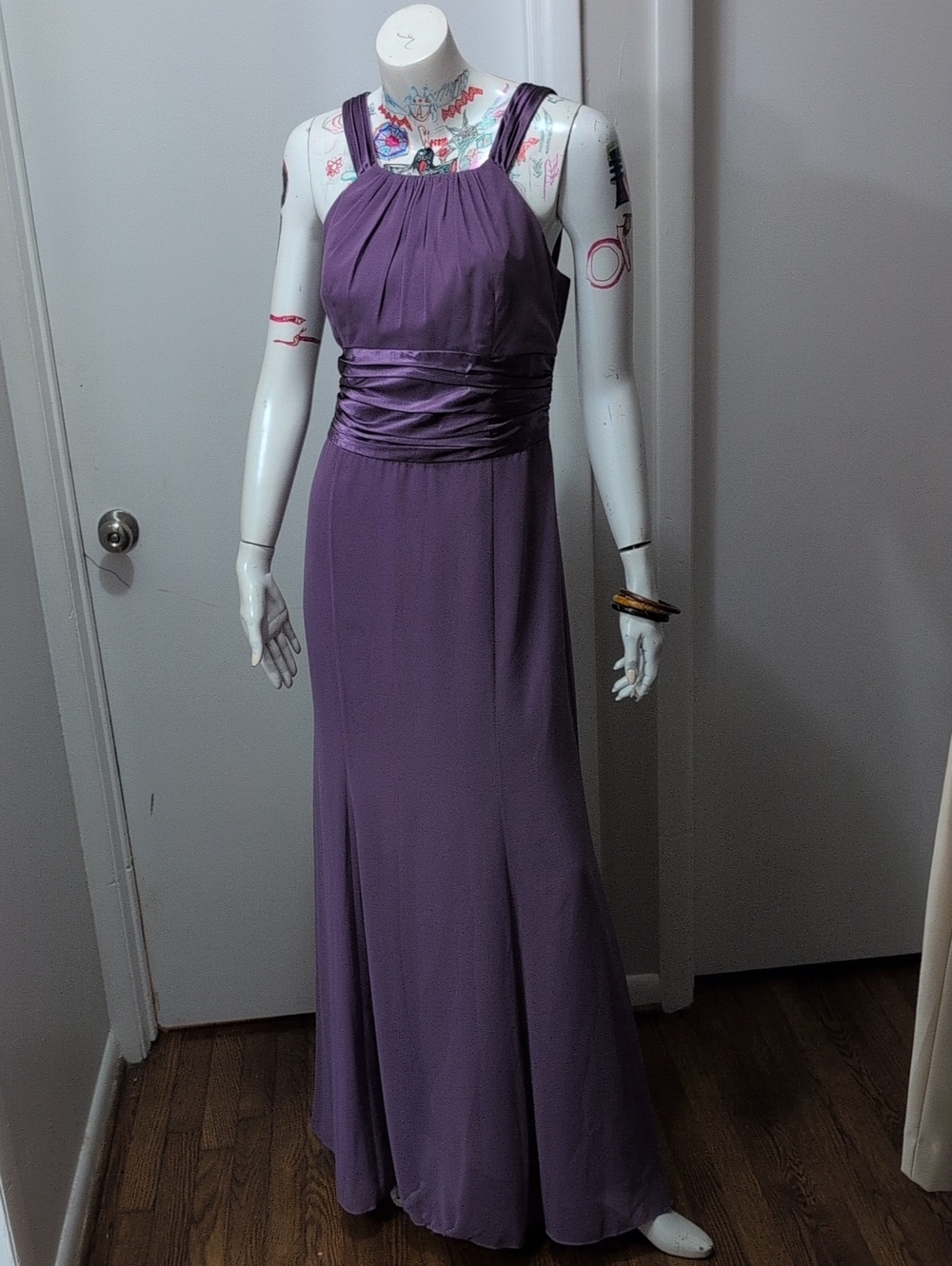 Elegant Purple Formal Evening Gown